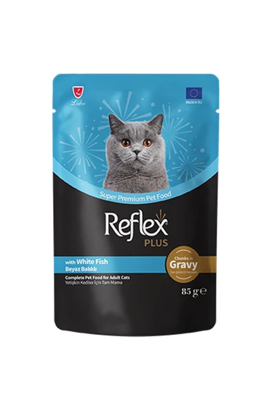 Reflex Plus Sos İçinde Parça Balık Etli Yetişkin Kedi Konservesi 85gr ürün görseli 1