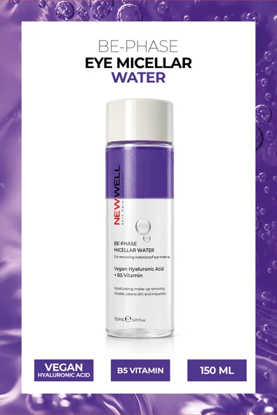 Be-Phase Eye Micellar Water Purple | Göz Makyaj Temizleme Suyu Mor 150 ml ürün görseli 1