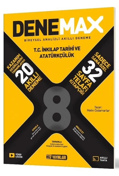 Hız 2026 8. Sınıf Lgs İnkılap Tarihi 20 Li Denemax Akıllı Deneme ürün görseli 1