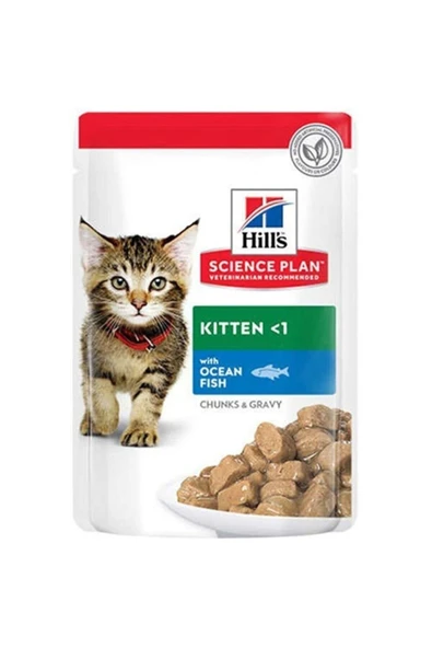 HİLLS KİTTEN OKYANUS BALIKLI YAVRU KEDİ POUCH 85GR ürün görseli 1