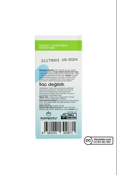 Voonka Vitamin D3+K2 Damla 25 ml - Resim 3