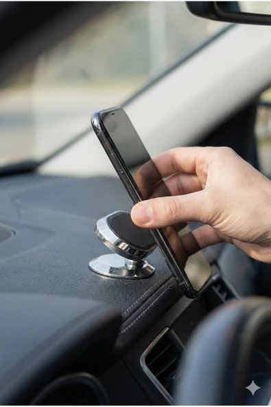 Zilvana Güçlü Mıknatıslı Araç İçi Telefon Tutucu Yapışkanlı Torpido Üstü Telefon Tutacağı ürün görseli 1