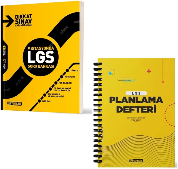 Hız 2026 8. Sınıf Lgs Planlama Defteri + 9 İstasyonda Seti 2 Kitap ürün görseli 1