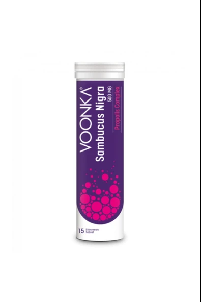 Voonka Sambucus Nigra Propolis Complex 15 Efervesan Tablet ürün görseli 1