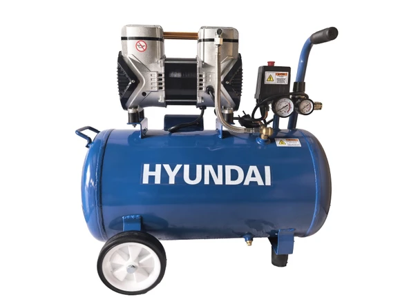 Hyundai KM2250 Sessiz Yağsız Hava Kompresörü 50 Litre 2 HP 8 Bar ürün görseli 1