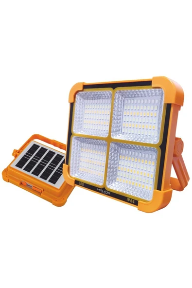 HELİOS HS 4016 200 Watt Şarjlı Solar Projektör - 4 Renk Fonksiyonlu (Beyaz + Gün Işığı + Ilık Beyaz ürün görseli 1