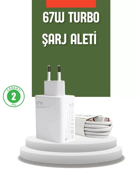 Nevamel® 67 Watt Turbo Şarj Cihazı Redmi Note 10 11 12 Uyumlu ürün görseli 1