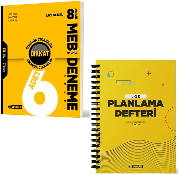 Hız 2026 8. Sınıf Lgs Planlama Defteri + Genel Deneme Seti 2 Kitap ürün görseli 1