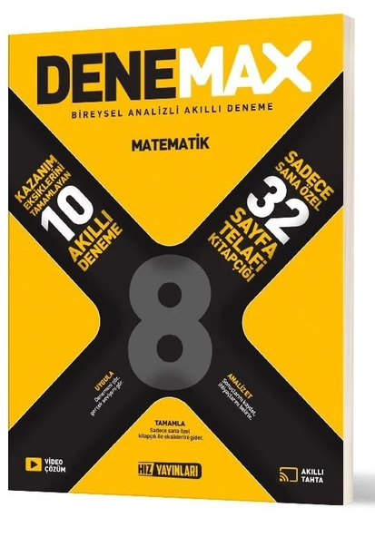 Hız 2026 8. Sınıf Lgs Matematik 10 Lu Denemax Akıllı Deneme ürün görseli 1