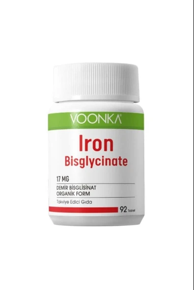 Voonka Iron Bisglycinate 90 Tablet ürün görseli 1