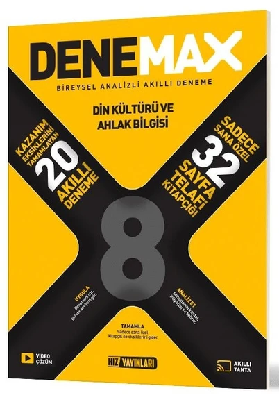 Hız 2026 8. Sınıf Lgs Din Kültürü 20 Li Denemax Akıllı Deneme ürün görseli 1