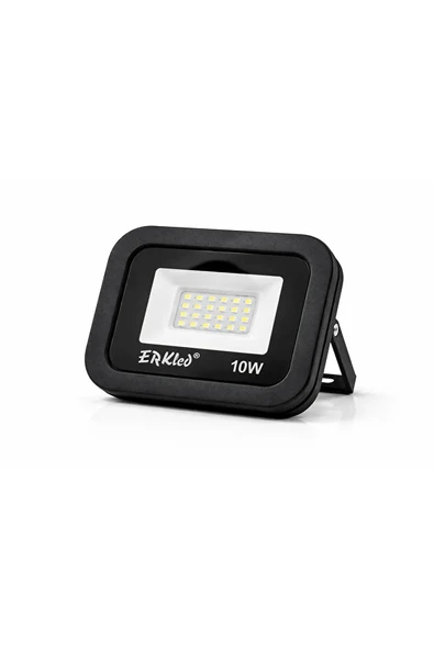10W Slim LED Projektör IP65 Beyaz Işık 6500K Dış Mekan Su Geçirmez Bahçe Aydınlatma ürün görseli 1