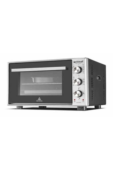 İtimat 8022 Çift Camlı 50 lt Inox Mini Fırın ürün görseli 1