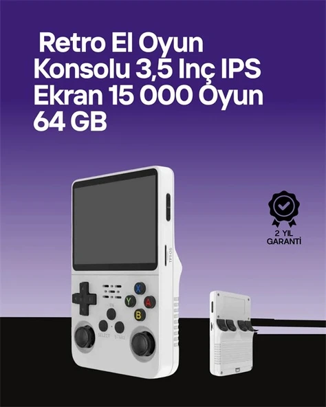 Nevamel® R36S 64 GB Retro Oyun Konsolu – Çoklu Emülatör Desteği Linux Tabanlı Açık Sistem ürün görseli 1