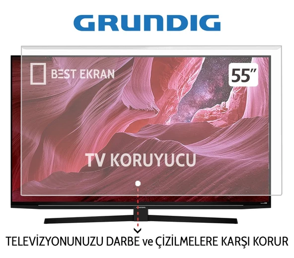 Grundig 55GO990A Tv Ekran Koruyucu - Grundig 55" inç 139 cm Oled Tv ekran Koruyucu 55 GO 990A ürün görseli 1