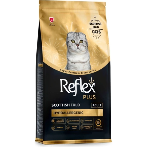 Reflex Plus Hipoalerjenik Scottish Fold Yetişkin Kedi Maması 8 kg ürün görseli 1