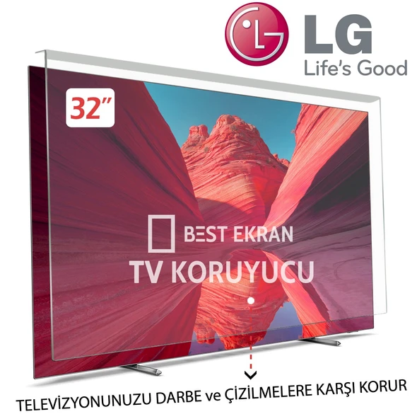 LG 32" inç Nano QLED QNED Kırılmaz Tv Ekran Koruyucu Paneli ürün görseli 1