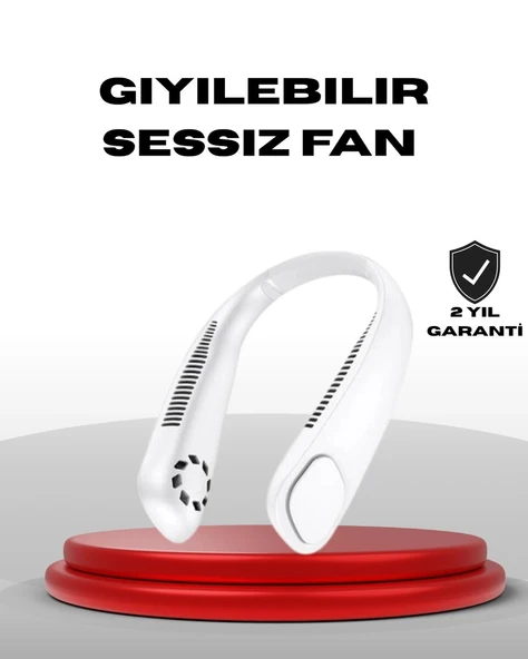 Nevamel® 9000mAh Şarjlı Boyun Tipi Taşınabilir Vantilatör ürün görseli 1