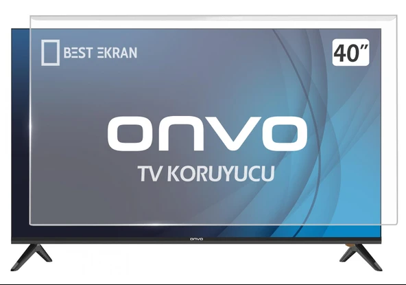 ONVO OV40250 TV EKRAN KORUYUCU - Onvo 40" inç Ekran Koruyucu Şeffaf Paneli ürün görseli 1