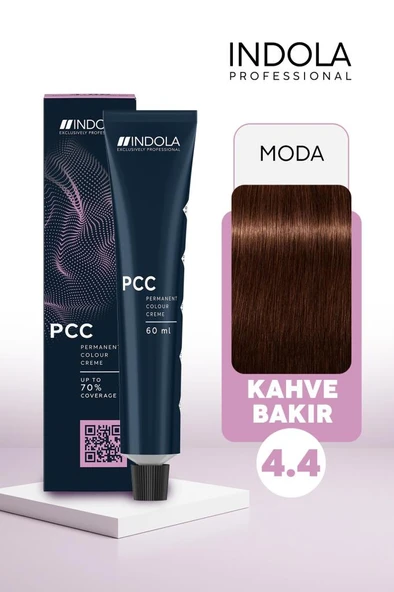Indola PCC 4.4 Kahve Bakır 60 ml Saç Boyası ürün görseli 1
