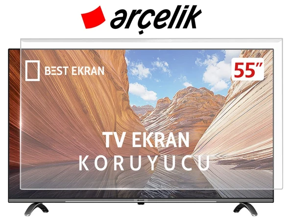 Arçelik A855C Tv Ekran Koruyucu - Arçelik 55" inç 139 cm 8 Serisi Qled Kırılmaz paneli A 855 C ürün görseli 1