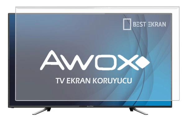 Awox 50" inç 127 ekran Tv Ekran Koruyucu | LED OLED QLED webos Frameless Android 4K-8K ürün görseli 1