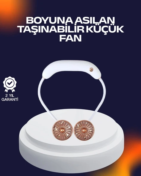 Nevamel® USB Şarjlı Katlanabilir Mini Boyun Fanı 1–3 Saat Kullanım ürün görseli 1