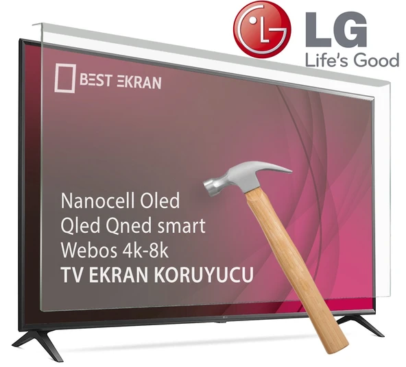 LG 32" inç 80cm 81 Ekran Nano QLED QNED Kırılmaz Tv Ekran Koruyucu Paneli ürün görseli 1