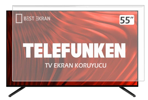 Telefunken 55TU6060 Tv Ekran Koruyucu - 55" inç 139 cm Tv Ekran Koruma Paneli ürün görseli 1