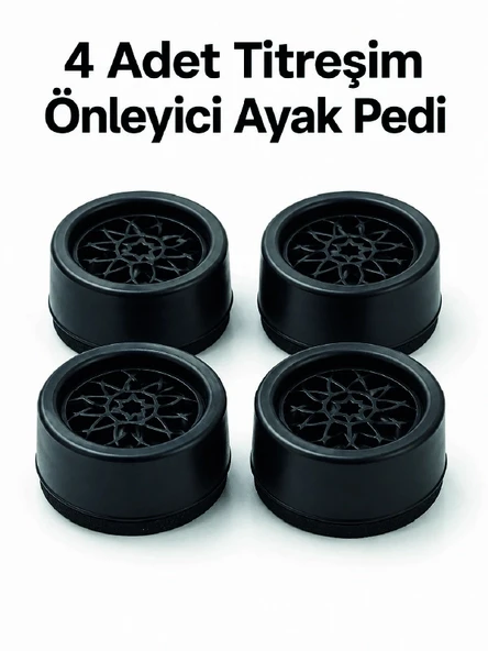 4'lü Set Çamaşır Makinesi Titreşim Önleyici Ped ürün görseli 1