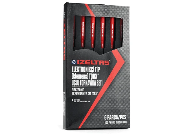 ELEKTRONİKÇİ KLEMENS TORX UÇLU TORNAVİDA SET 6 LI ürün görseli 1