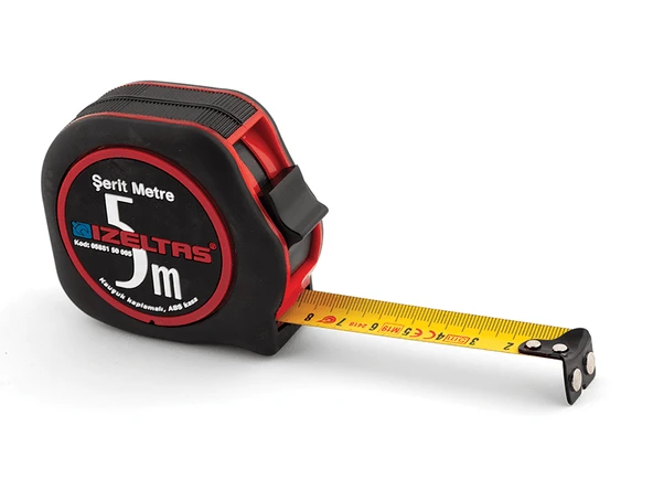 PLASTİK METRE 5 MT (5 Adet) ürün görseli 1