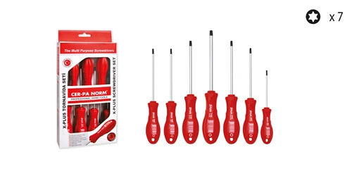 X-PLUS TORX TORNAVİDA 7 Lİ TK ürün görseli 1