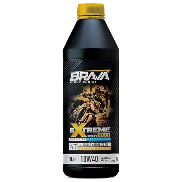 BRAVA EXTREME 6000 10W40 4T YAĞ 1LT ürün görseli 1