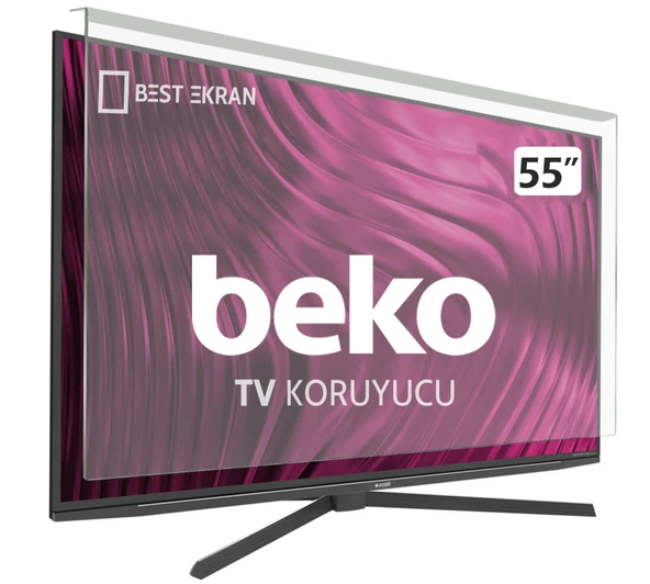 BEKO B55-LW-9377 Tv Ekran Koruyucu - Beko 55" inç 139 cm Tv Ekran Koruyucu Şeffaf Paneli ürün görseli 1
