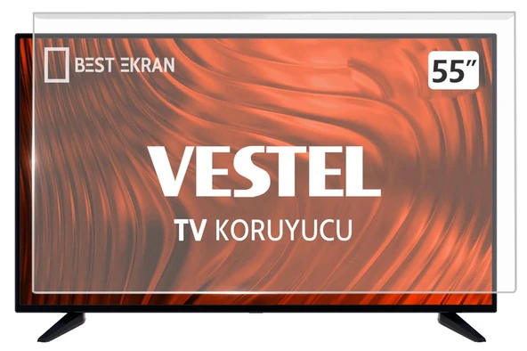 VESTEL 55U9400 TV EKRAN KORUYUCU - Vestel 55" inç 139 cm Ekran Koruyucu Şeffaf Paneli ürün görseli 1