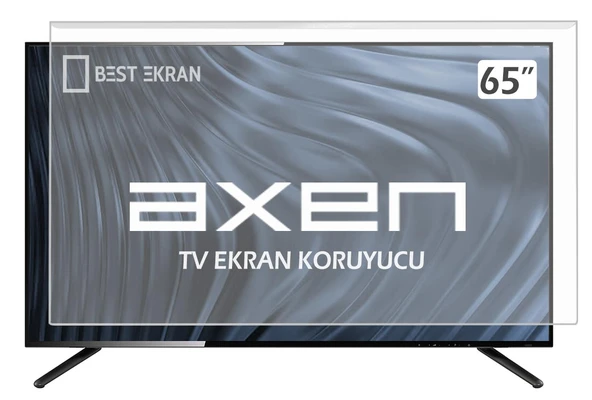 AXEN AX65LEDA51-G TV EKRAN KORUYUCU - Axen 65" inç Tv Ekran Koruyucu Şeffaf Paneli ürün görseli 1