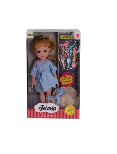 33 cm Aksesuarlı Telena Bebek 0513 - Resim 2