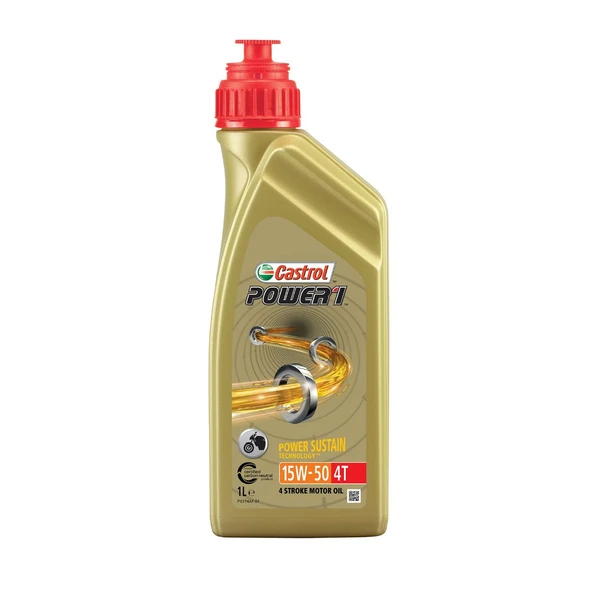 CASTROL POWER1 15W50 4T YAĞ 1LT ürün görseli 1