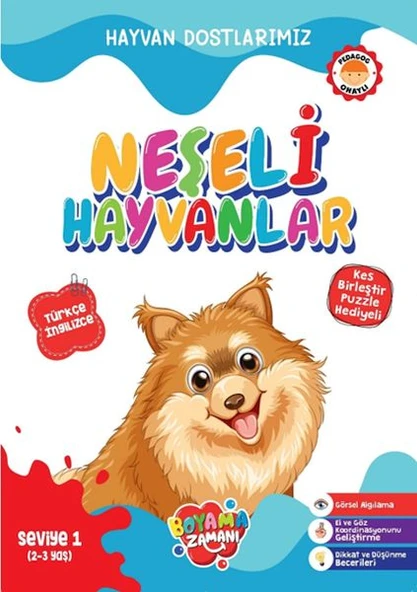Hayvan Dostlarımız - Neşeli Hayvanlar Seviye 1 (2-3 Yaş) ürün görseli 1