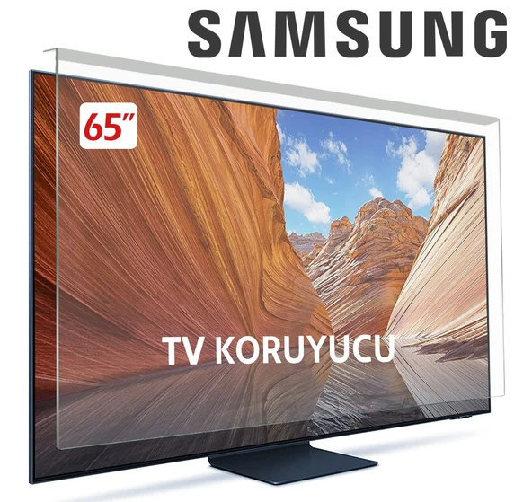 Samsung 65Q7F5 Tv Ekran Koruyucu - Samsung 65" inç KIRILMAZ QLED KORUYUCU QE65Q7F5AUXTK ürün görseli 1