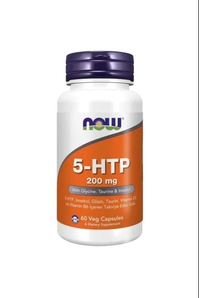 Now Foods 5-HTP 200 mg 60 Kapsül ürün görseli 1