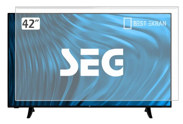 SEG 42SD5100 TV EKRAN KORUYUCU - SEG 42" inç 106 Ekran Koruyucu  Şeffaf panel ürün görseli 1
