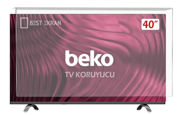 BEKO B40L67605B Tv Ekran Koruyucu - Beko 40" inç Tv Ekran Koruyucu Şeffaf Paneli ürün görseli 1