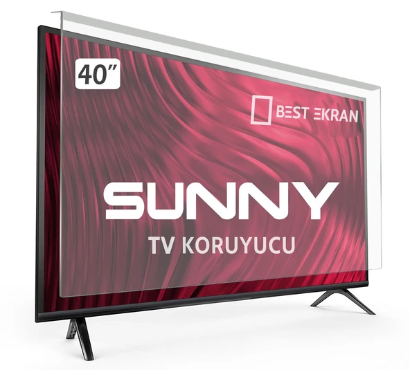 SUNNY SN40DLK0938 TV EKRAN KORUYUCU - Sunny 40" inç  Ekran Tv Kırılmaz Koruma Paneli ürün görseli 1
