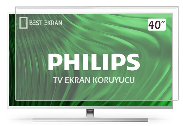 PHILIPS 40PFL8007K TV EKRAN KORUYUCU - Philips 40" inç Tv Ekran Tv Şeffaf Koruma paneli ürün görseli 1