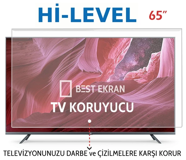 Hi-Level HL65QMN252SC-S Tv Ekran Koruyucu - Hi level 65" inç 164 cm Frameless UHD Qled Webos TV ürün görseli 1