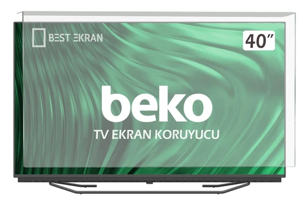BEKO B40L 9762 5B Tv Ekran Koruyucu - Beko 40" inç Tv Ekran Koruyucu Şeffaf Paneli ürün görseli 1