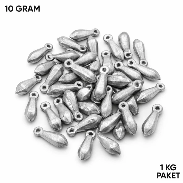 Armut Kurşun - Dip Olta Kurşunu - 10gr (1 KG) ürün görseli 1
