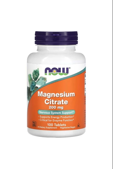 Now Foods Magnesium Citrate 100 Tablets ürün görseli 1
